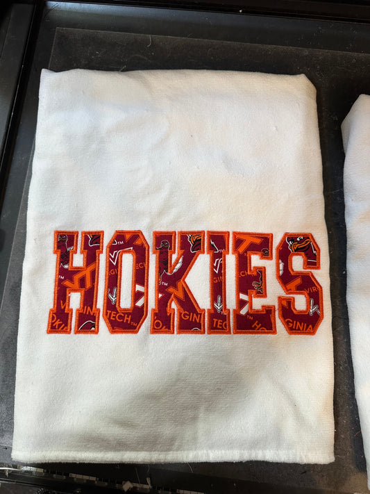 College fabric towel