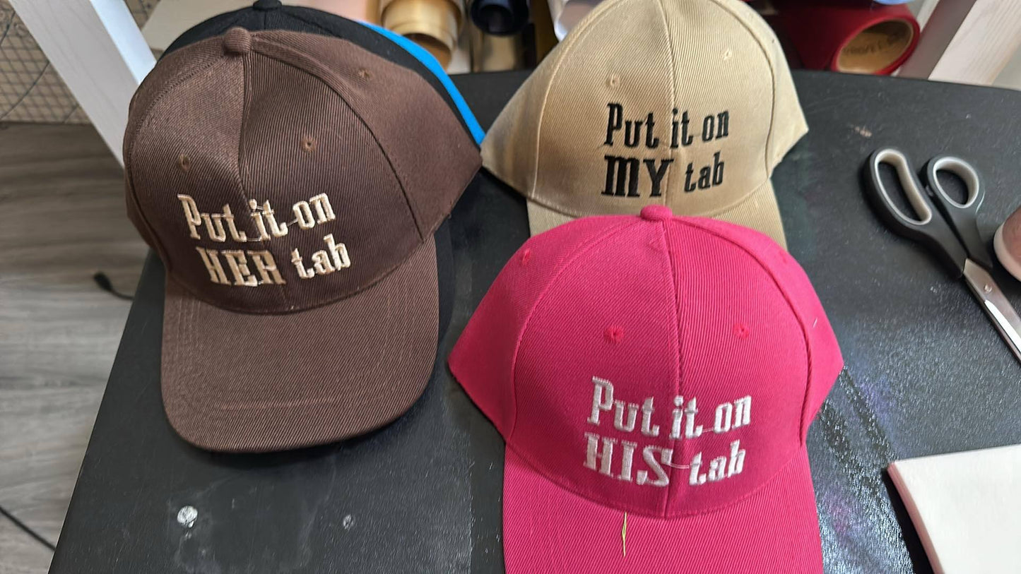 Custom baseball hat